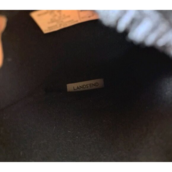 Lands End Suede Nylon Winter Snow Boots Size 8 - Picture 8 of 9